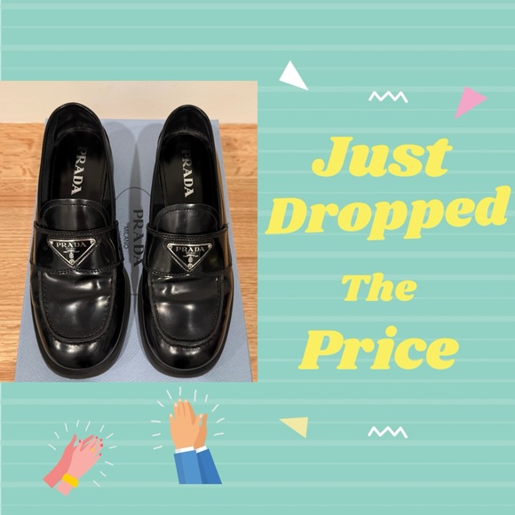 Prada Triangle Logo Loafer (women 35.5) - Picture 2 of 15